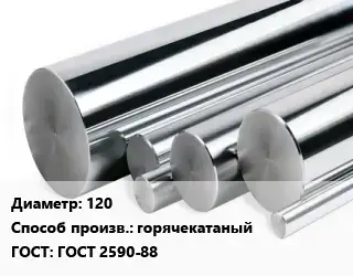 Круг нержавеющий 120 горячекатаный ГОСТ: ГОСТ 2590-88